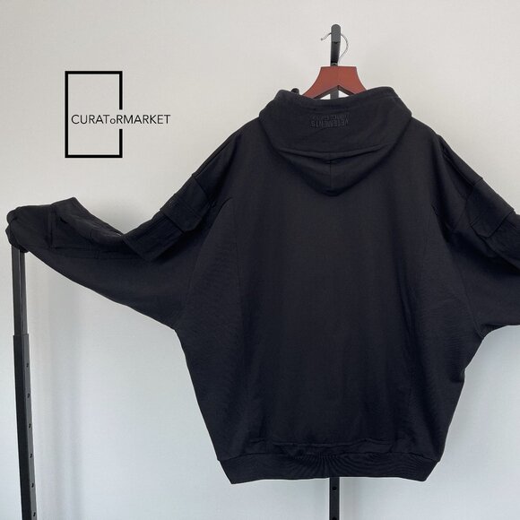 Vetements: GRAIL Multi Cargo Pocket Zip Army Military Black Hoodie SS24 - Picture 3 of 16